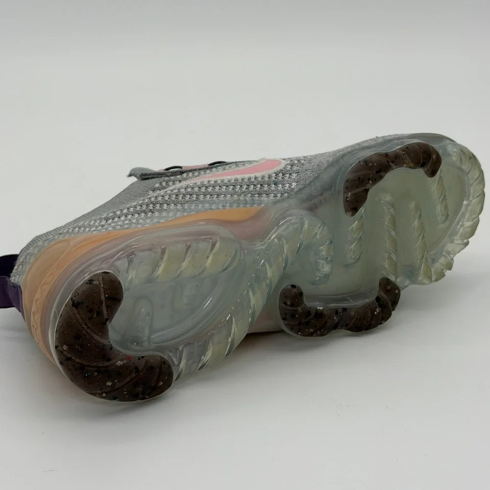 Nike Air VaporMax 2021 FK Kids Grey Pink Purple‎ Sneakers DB1550-007 Size 5.5Y